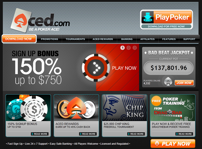 Go to Aced Poker